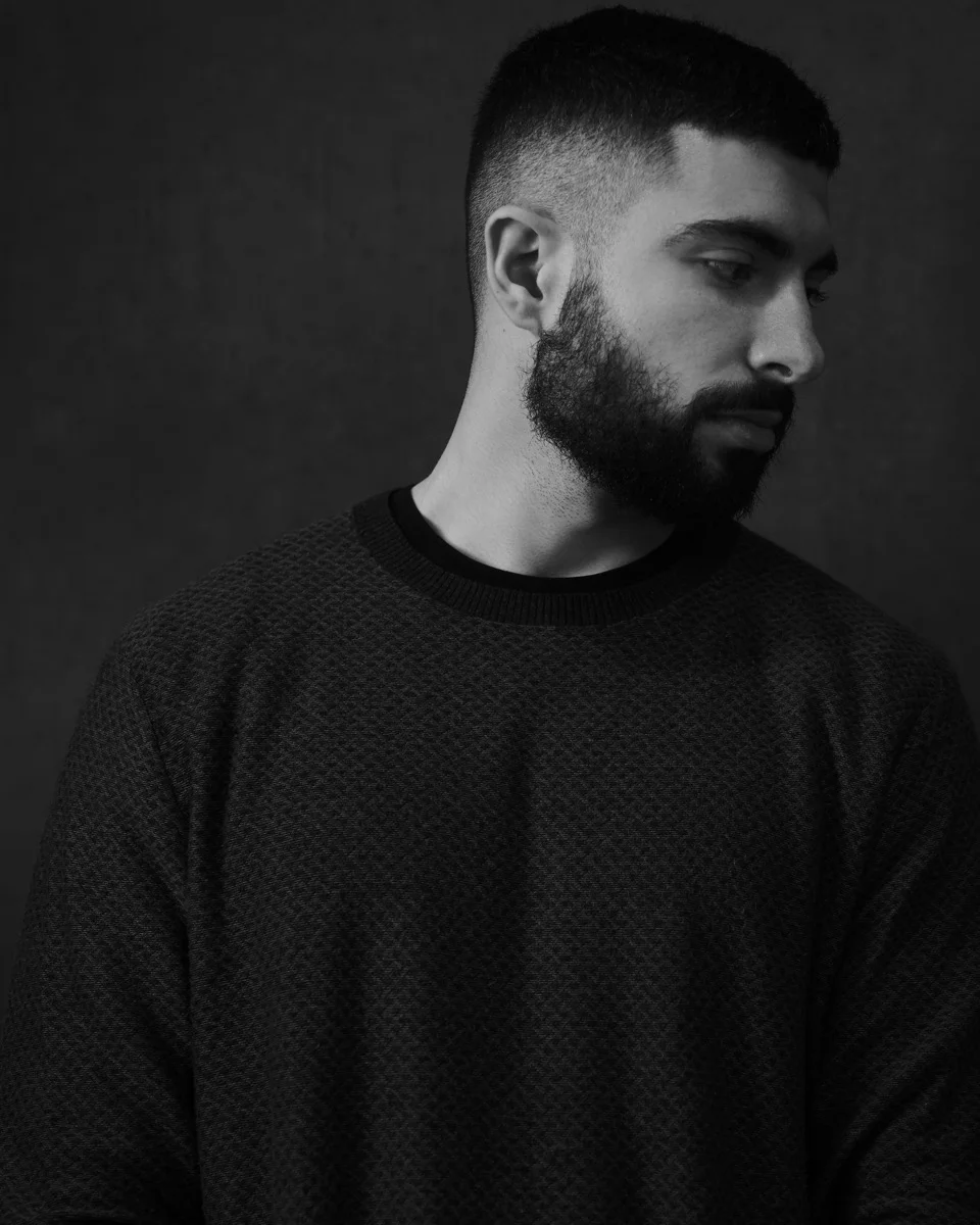 Branding portrait - black and white editorial style headshot Philadelphia