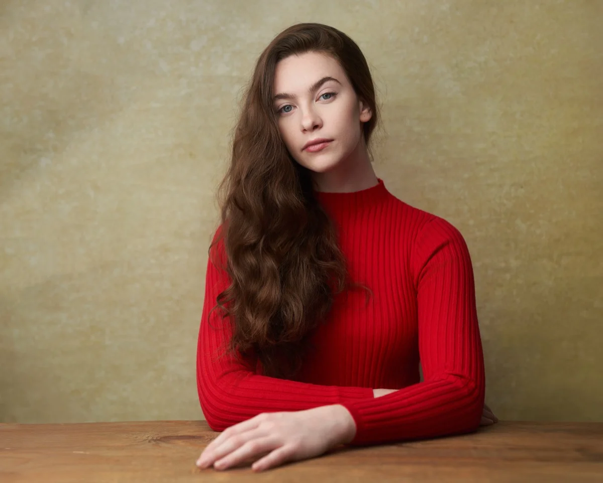 Philadelphia branding photography - environmental portrait at studio table