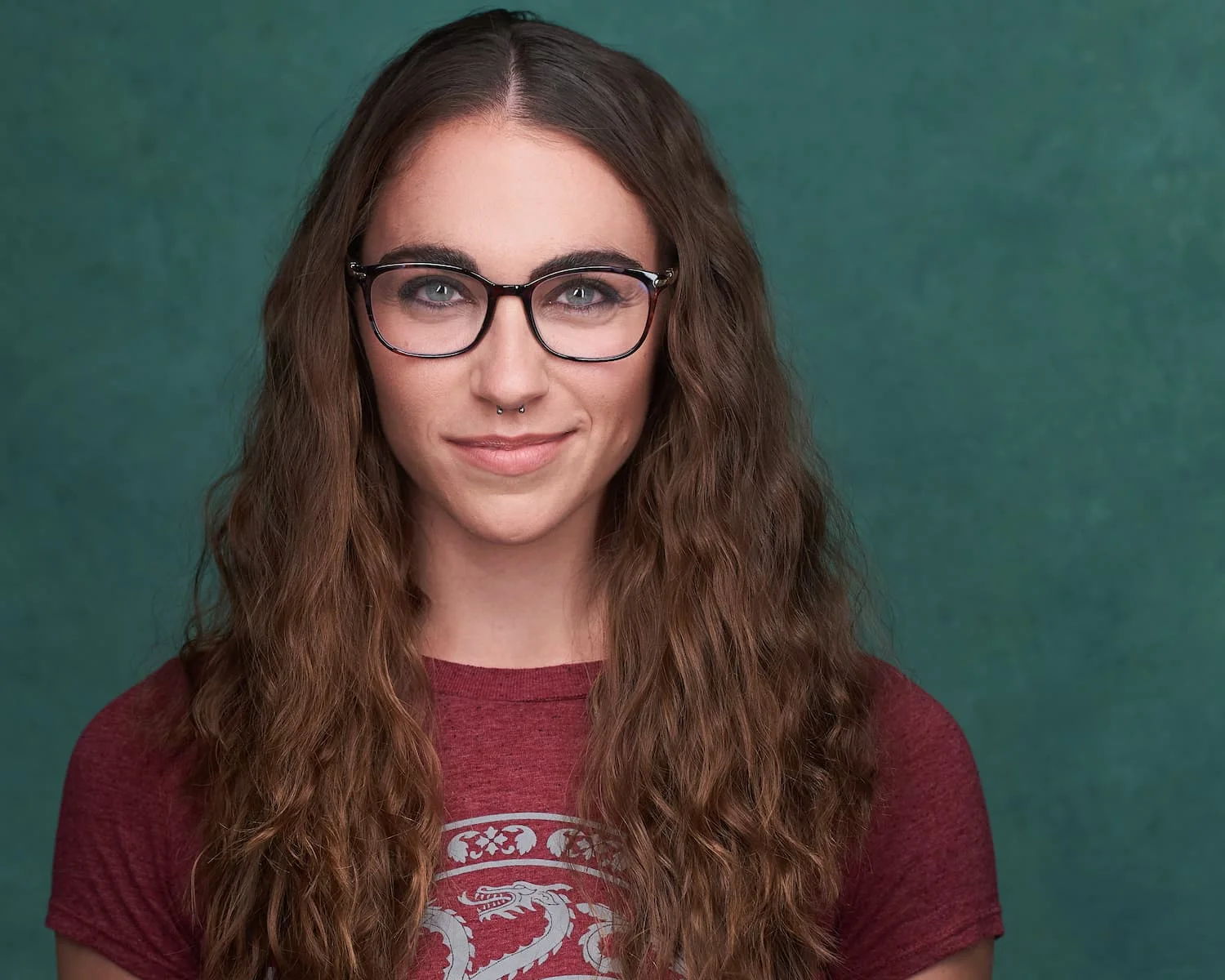 Professional headshot with glasses done right