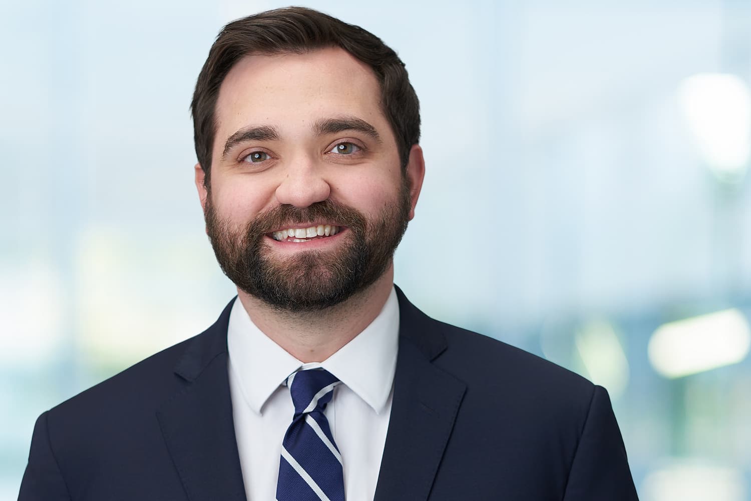 Environmental headshot example showing professional in contextual setting