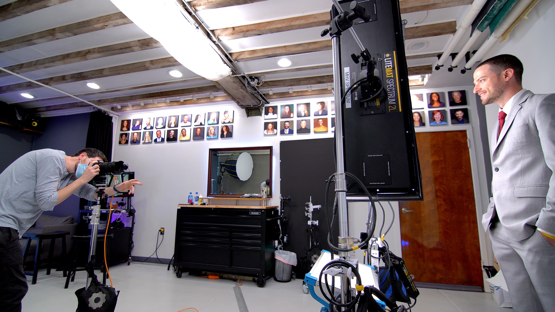 Behind the scenes photography session