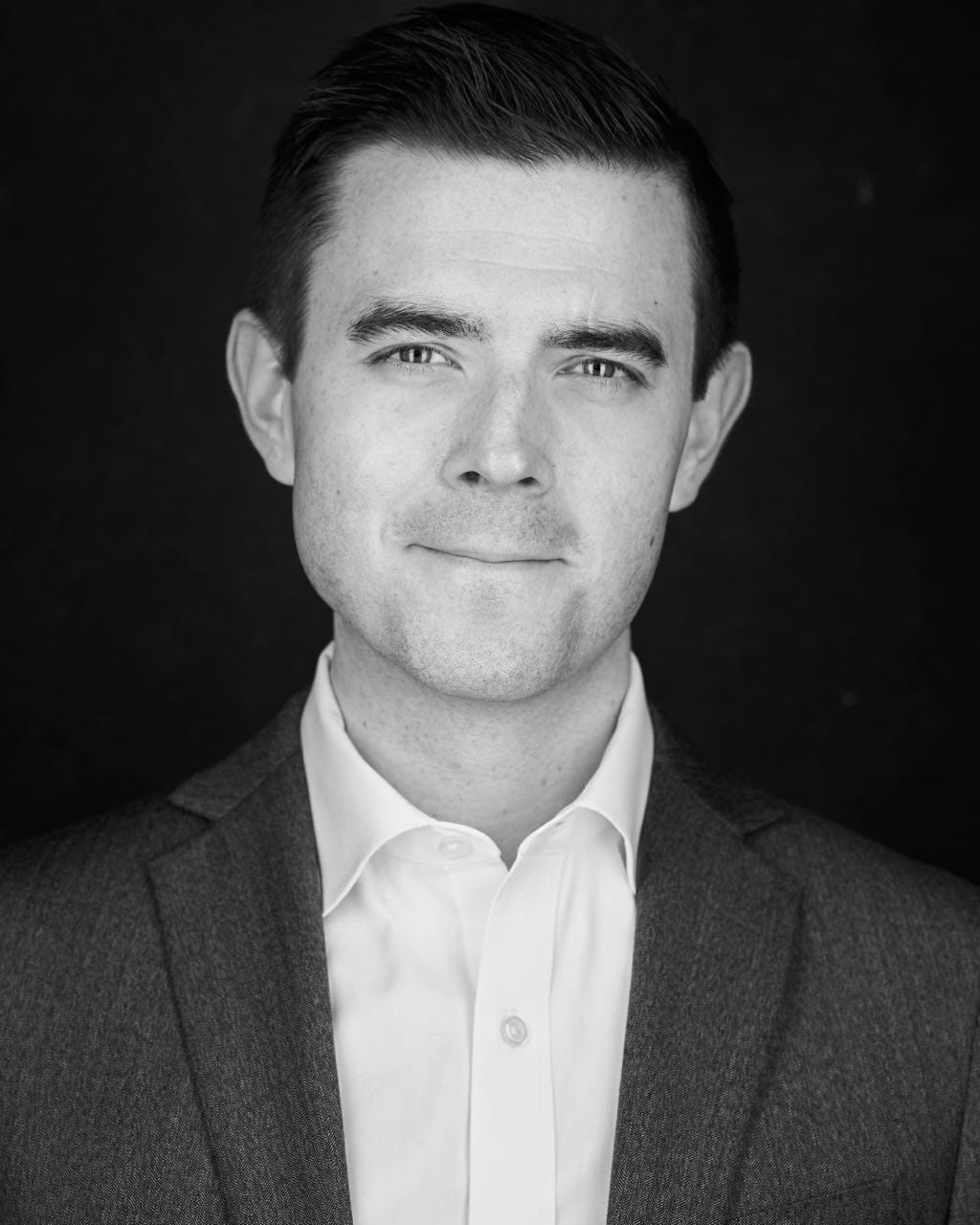 Black and White Headshot Example